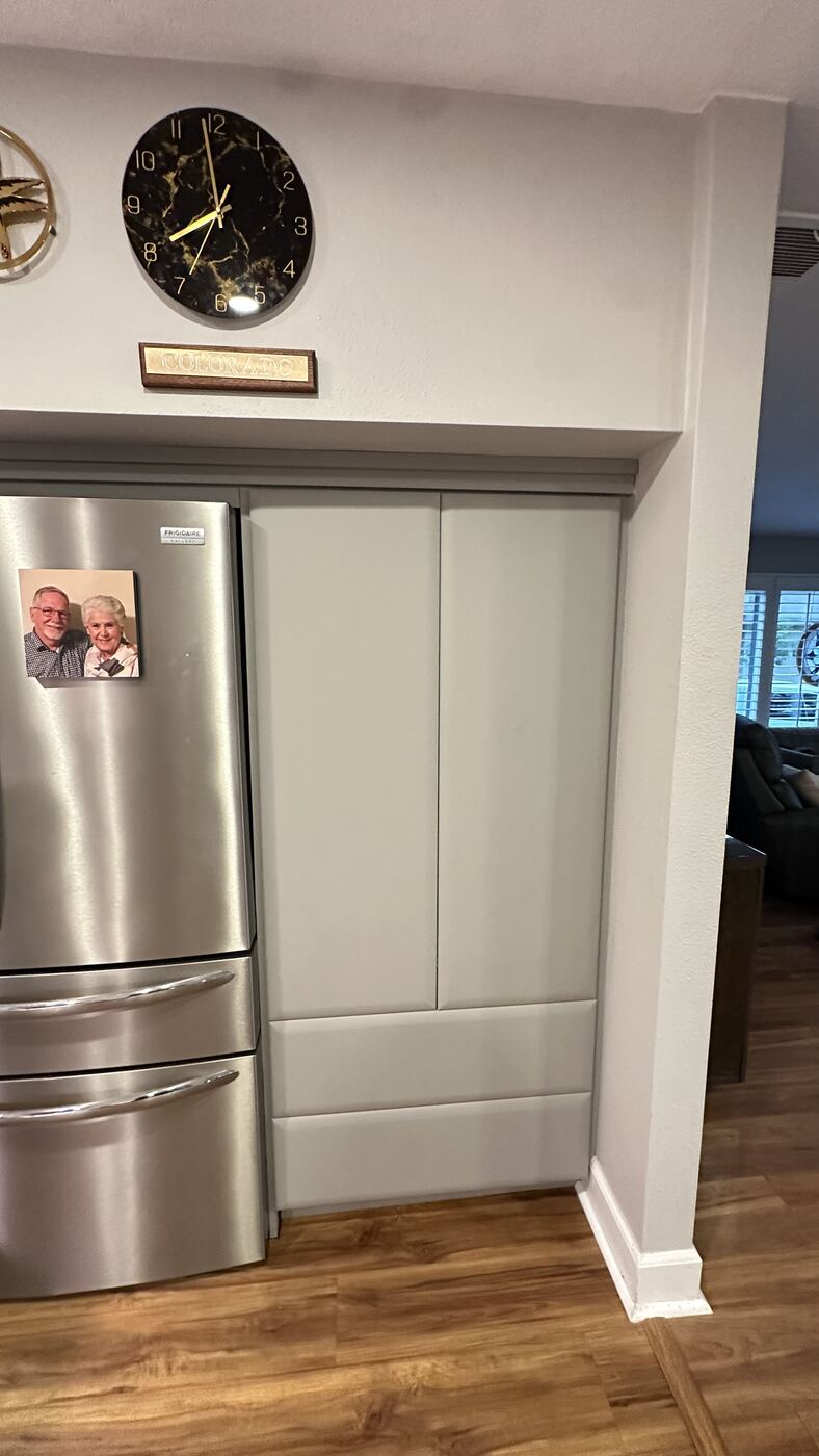 Real San Diego kitchen cabinet wrapped in Bodaq architectural film